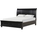 The appearance of Meade Queen Bed In Black designed by Glory in the transitional interior design. This black piece of furniture was selected by 1StopBedrooms from Meade Collection to add a touch of cosiness and style into your home. Sku: G8925A-QB Box 3;G8925A-QB Box 1;G8925A-QB Box 4;G8925A-QB Box 2. Bed Type: Storage Bed. Material: Wood. Bed Size: Queen.