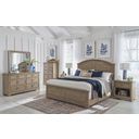 The appearance of Meadowbrook Dresser In Sand designed by American Woodcrafters in the country / farmhouse interior design. This sand piece of furniture was selected by 1StopBedrooms from Meadowbrook Collection to add a touch of cosiness and style into your home. Sku: 2600-260. Material: Hardwood.