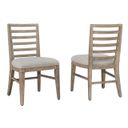 The appearance of Meadowbrook Ladder Side Chair Set of 2 In Sand designed by American Woodcrafters in the coastal interior design. This sand piece of furniture was selected by 1StopBedrooms from Meadowbrook Collection to add a touch of cosiness and style into your home. Sku: D-2600-670. Material: Hardwood.