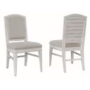 Meadowbrook Upholstered Side Chair Set of 2 In White Wash