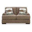 The appearance of Meadowleaf Loveseat In Pecan designed by Signature Design by Ashley in the modern / contemporary interior design. This pecan piece of furniture was selected by 1StopBedrooms from Meadowleaf Collection to add a touch of cosiness and style into your home. Sku: NC8150535. Material: Fabric.