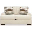 The appearance of Meadowleaf Loveseat In Sand designed by Signature Design by Ashley in the modern / contemporary interior design. This sand piece of furniture was selected by 1StopBedrooms from Meadowleaf Collection to add a touch of cosiness and style into your home. Sku: NC8150635. Material: Fabric.