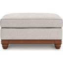 The appearance of Meadowview Ottoman In Sandstone designed by Signature Design by Ashley in the traditional interior design. This sandstone piece of furniture was selected by 1StopBedrooms from Meadowview Collection to add a touch of cosiness and style into your home. Sku: NC5680314. Material: Polyester.