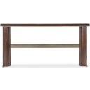 Melange Contours Console In Dark Wood