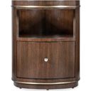 Melange Contours Side Table In Dark Wood