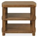 Melange Romano End Table In Golden Brown