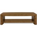 Melange Romano Rectangle Cocktail Table In Golden Brown