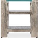 Melange Saber End Table In Silver