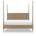 The appearance of Melrose Complete Queen Poster Bed In Cloud White and Desert Oak designed by Legacy Classic in the transitional interior design. This cloud white and desert oak piece of furniture  was selected by 1StopBedrooms from Melrose Collection to add a touch of cosiness and style into your home. Sku: 4230-4205;4230-492;4230-4911. Bed Type: Poster Bed. Bed Size: Queen. Material: Solid Hardwood.