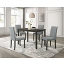The appearance of Melshire Side Chair Set of 4 In Gray designed by Crown Mark in the transitional interior design. This gray piece of furniture was selected by 1StopBedrooms from Melshire Collection to add a touch of cosiness and style into your home. Sku: 2310S. Material: Wood.