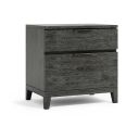 The appearance of Menton 2-Drawer Nightstand In Grey designed by Bernhardt in the transitional interior design. This grey piece of furniture was selected by 1StopBedrooms from Menton Collection to add a touch of cosiness and style into your home. Sku: 352231. Material: Wood.