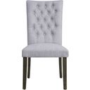 The appearance of Merel Gray Side Chair Set of 2 designed by ACME in the transitional interior design. This gray piece of furniture  was selected by 1StopBedrooms from Merel Collection to add a touch of cosiness and style into your home. Sku: 70168. Material: Fabric.