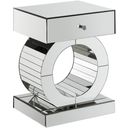 The appearance of Jocelyn End Table In Chrome designed by Meridian in the modern / contemporary interior design. This chrome piece of furniture  was selected by 1StopBedrooms from Jocelyn Collection to add a touch of cosiness and style into your home. Sku: 227-E. Material: Wood.