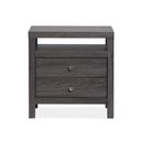 The appearance of Merrifield Drawer Nightstand In Raisin Black designed by Magnussen in the transitional interior design. This raisin black piece of furniture was selected by 1StopBedrooms from Merrifield Collection to add a touch of cosiness and style into your home. Sku: B6308-01. Material: Laminate.