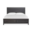 The appearance of Merrifield King Panel Storage Bed In Raisin Black designed by Magnussen in the transitional interior design. This raisin black piece of furniture was selected by 1StopBedrooms from Merrifield Collection to add a touch of cosiness and style into your home. Sku: B6308-64H;B6308-64SF;B6308-54R. Bed Type: Panel Bed. Bed Size: King. Material: Laminate.