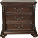 The appearance of Messina Estates 3 Drawer Nightstand designed by Liberty in the traditional interior design. This brown piece of furniture was selected by 1StopBedrooms from Messina Collection to add a touch of cosiness and style into your home. Sku: 737-BR61. Material: Wood.