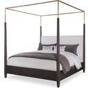 The appearance of Metal Canopy King Poster Bed In Mocha designed by Century Furniture in the modern / contemporary interior design. This mocha piece of furniture  was selected by 1StopBedrooms from Cadence Collection to add a touch of cosiness and style into your home. Sku: CA3-146F;CA3-146H;CA3-146R;CAA-146C. Bed Type: Poster Bed. Bed Size: King. Material: Upholstery.