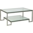 The appearance of Metal Designs Bonaire Rectangular Cocktail Table In Silver Leaf designed by Artistica Home in the transitional interior design. This silver leaf piece of furniture  was selected by 1StopBedrooms from Metal Designs Collection to add a touch of cosiness and style into your home. Sku: 2016-945-47. Material: Metal.