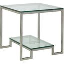 The appearance of Metal Designs Bonaire Square End Table In Silver Leaf designed by Artistica Home in the transitional interior design. This silver leaf piece of furniture  was selected by 1StopBedrooms from Metal Designs Collection to add a touch of cosiness and style into your home. Sku: 2016-957-47. Material: Metal.