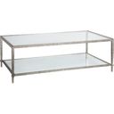 The appearance of Metal Designs Claret Rectangular Cocktail Table In Silver Leaf designed by Artistica Home in the traditional interior design. This silver leaf piece of furniture  was selected by 1StopBedrooms from Metal Designs Collection to add a touch of cosiness and style into your home. Sku: 2233-945-47. Material: Metal.
