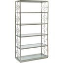 The appearance of Metal Designs Honeycomb Etagere In Silver Leaf designed by Artistica Home in the transitional interior design. This silver leaf piece of furniture was selected by 1StopBedrooms from Metal Designs Collection to add a touch of cosiness and style into your home. Sku: 2056-991-47. Material: Metal.
