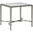 The appearance of Metal Designs Sangiovese Rectangular End Table In Silver Leaf designed by Artistica Home in the transitional interior design. This silver leaf piece of furniture  was selected by 1StopBedrooms from Metal Designs Collection to add a touch of cosiness and style into your home. Sku: 2011-959-47. Material: Metal.