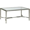 The appearance of Metal Designs Sangiovese Small Rectangular Cocktail Table In Silver Leaf designed by Artistica Home in the transitional interior design. This silver leaf piece of furniture  was selected by 1StopBedrooms from Metal Designs Collection to add a touch of cosiness and style into your home. Sku: 2011-945-47. Material: Metal.