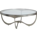 The appearance of Metal Designs Sophie Round Cocktail Table In Silver Leaf designed by Artistica Home in the modern / contemporary interior design. This silver leaf piece of furniture  was selected by 1StopBedrooms from Metal Designs Collection to add a touch of cosiness and style into your home. Sku: 2232-943-47. Material: Metal.