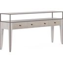The appearance of Mezzanine Console Table In Light Gray designed by A.R.T. in the transitional interior design. This light gray piece of furniture was selected by 1StopBedrooms from Mezzanine Collection to add a touch of cosiness and style into your home. Sku: 325327-2249. Material: Poplar.