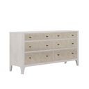 The appearance of Mezzanine Dresser In Light Gray designed by A.R.T. in the transitional interior design. This light gray piece of furniture was selected by 1StopBedrooms from Mezzanine Collection to add a touch of cosiness and style into your home. Sku: 325131-2249. Material: Poplar.