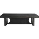 The appearance of Micah Cocktail Table designed by Bernhardt in the modern / contemporary interior design. This black truffle piece of furniture was selected by 1StopBedrooms from Micah Collection to add a touch of cosiness and style into your home. Sku: 557021. Material: Wood.