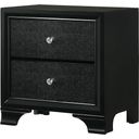 The appearance of Micah Nightstand designed by Crown Mark in the transitional interior design. This black piece of furniture  was selected by 1StopBedrooms from Micah Collection to add a touch of cosiness and style into your home. Sku: B4350-2. Material: MDF.