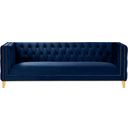 Michelle Velvet Sofa In Navy