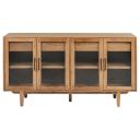 The appearance of Middleton 4-Door Sideboard Server with Dual Drawers In Natural designed by Coaster in the country / farmhouse interior design. This natural piece of furniture  was selected by 1StopBedrooms from Middleton Collection to add a touch of cosiness and style into your home. Sku: 108545NAT. Material: MDF.