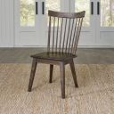 The appearance of Midland Falls Spindle Back Side Chair Set of 2 In Brown designed by Liberty in the transitional interior design. This brown piece of furniture was selected by 1StopBedrooms from Midland Falls Collection to add a touch of cosiness and style into your home. Sku: 826-C4000S. Material: Rubberwood.
