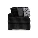 The appearance of Midnight-Madness Left-Arm Facing Corner Chaise In Onyx designed by Signature Design by Ashley in the modern / contemporary interior design. This onyx piece of furniture was selected by 1StopBedrooms from Midnight-Madness Collection to add a touch of cosiness and style into your home. Sku: 9810316. Material: Fabric.