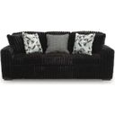 The appearance of Midnight-Madness Sofa In Onyx designed by Signature Design by Ashley in the modern / contemporary interior design. This onyx piece of furniture was selected by 1StopBedrooms from Midnight-Madness Collection to add a touch of cosiness and style into your home. Sku: 9810338. Material: Polyester.