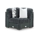 The appearance of Midnight-Madness Wedge In Gunmetal designed by Signature Design by Ashley in the modern / contemporary interior design. This gunmetal piece of furniture  was selected by 1StopBedrooms from Midnight-Madness Collection to add a touch of cosiness and style into your home. Sku: 9810577. Material: Fabric.