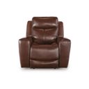 The appearance of Mighty Moves Power Recliner In Mahogany designed by Signature Design by Ashley in the modern / contemporary interior design. This mahogany piece of furniture was selected by 1StopBedrooms from Mighty Moves Collection to add a touch of cosiness and style into your home. Sku: NCU1210213. Material: Leather Match.
