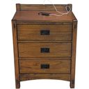 The appearance of Mission Hill Medium Harvest Nightstand designed by A-America in the modern / contemporary interior design. This brown piece of furniture was selected by 1StopBedrooms from Mission Hills Collection to add a touch of cosiness and style into your home. Sku: MIHHA5750. Material: Wood.