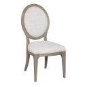 Milan Clover Side Chair Set of 2 In Bronze and Stone