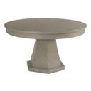 Milan Hartford Round Dining Table In Bronze and Stone
