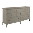Milan Milan 8 Drawer Dresser In Bronze and Stone