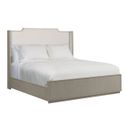 Milan Sharon Queen Upholstered Bed In Bronze and Stone