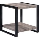 The appearance of Mildred End Table In Gray and Black designed by Crown Mark in the transitional interior design. This gray and black piece of furniture was selected by 1StopBedrooms from Mildred Collection to add a touch of cosiness and style into your home. Sku: 4217-02. Material: MDF.