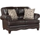 The appearance of Milford Love Seat In Brown designed by Homelegance in the traditional interior design. This brown piece of furniture was selected by 1StopBedrooms from Milford Collection to add a touch of cosiness and style into your home. Sku: 9268BRW-2. Material: Faux Leather.
