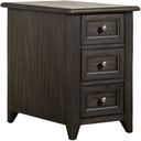 The appearance of Mill Creek Chair Side Table In Dark Brown designed by Liberty in the transitional interior design. This dark brown piece of furniture was selected by 1StopBedrooms from Mill Creek Collection to add a touch of cosiness and style into your home. Sku: 792-OT1021. Material: Rubberwood.