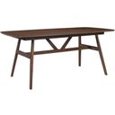 The appearance of Miller 78 Inch Complete Dining Table In Brown designed by New Classic in the modern / contemporary interior design. This brown piece of furniture was selected by 1StopBedrooms from Miller Collection to add a touch of cosiness and style into your home. Sku: D2749-10B;D2749-10T. Material: Wood. Table Top Shape: Rectangular. Size: 39" x 79".