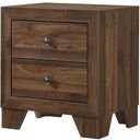 The appearance of Millie Nightstand (Brown Cherry) designed by Crown Mark in the modern / contemporary interior design. This brown cherry piece of furniture  was selected by 1StopBedrooms from Millie Collection to add a touch of cosiness and style into your home. Sku: B9250-2. Material: MDF.