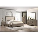 The appearance of Millie Twin Upholstery Bed In Grey designed by Crown Mark in the transitional interior design. This grey piece of furniture  was selected by 1StopBedrooms from Millie Collection to add a touch of cosiness and style into your home. Sku: B9205-T-BED. Bed Size: Twin. Material: MDF. Bed Type: Upholstered Bed.